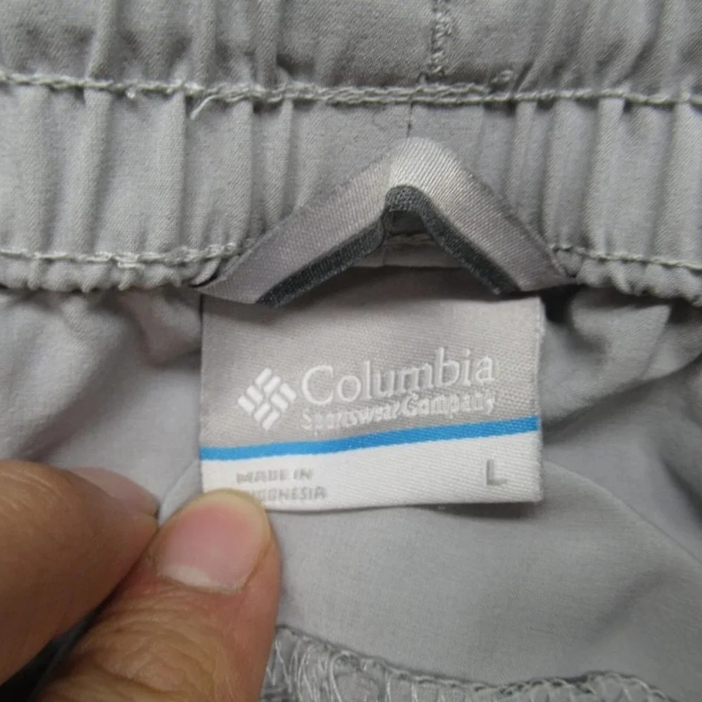 Columbia Hike Joggers Men Large Gray‎ Omni Shield Athleisure Run 32x29 Stretch